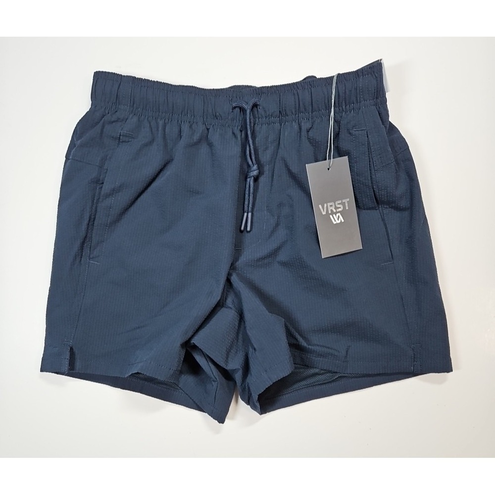 VRST Mens Blue 5" Everyday Seersucker Shorts Size Small NWT